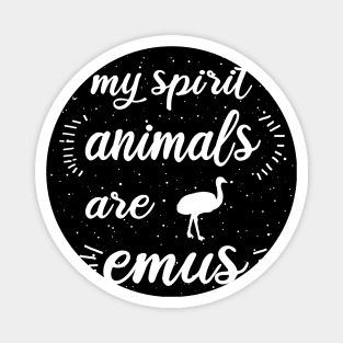 Emu spirit animal ratite design rhea ostrich Magnet